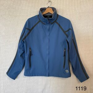 Mountain Hardwear Jacket Women’s Sz 8 Blue Conduit Softshell Waterproof Plz See